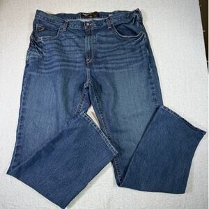 Ariat Rebar Men 44x36 Blue M5 Straight Leg Denim Work Cowboy Rodeo Western Jeans